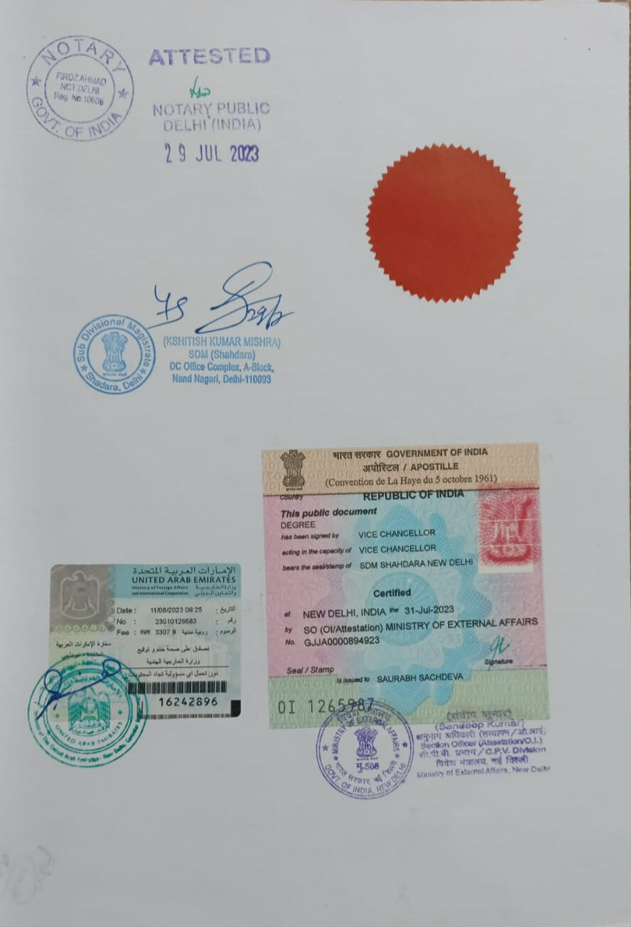 Attestation and Apostille
